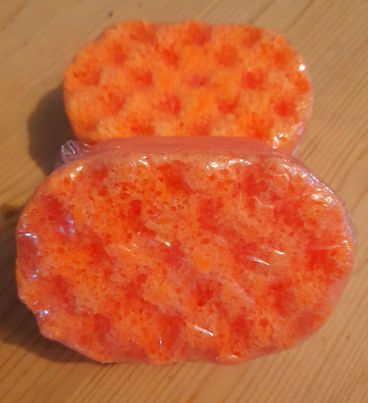 Fizzy Orange Soap Sponge image 1