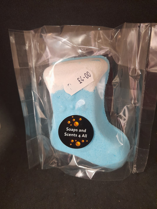 Blue Christmas Stocking